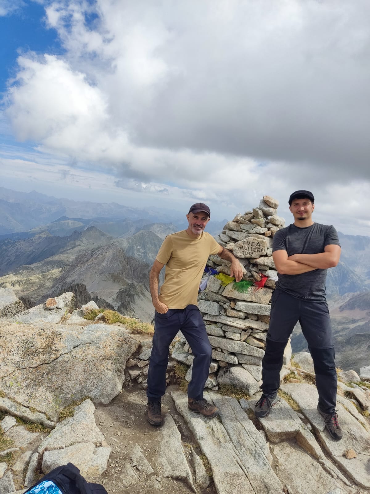 At the summit of Pico de Mullere