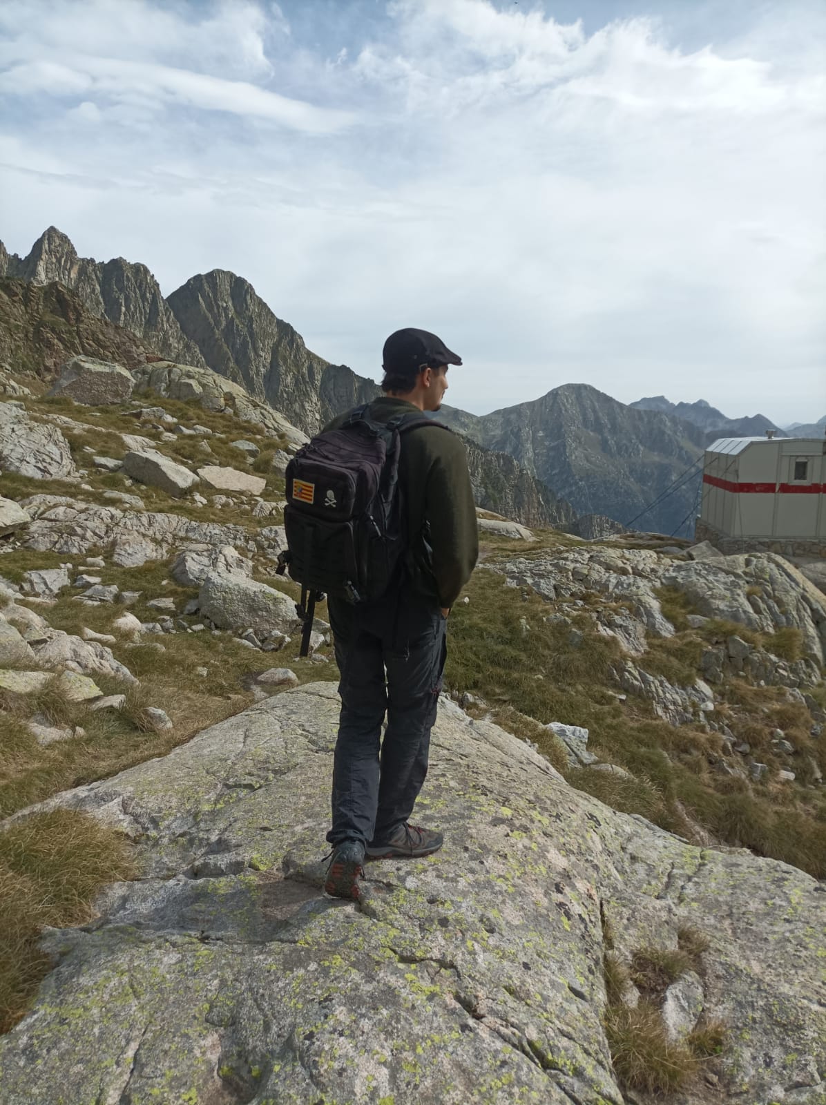 At the start of the hike